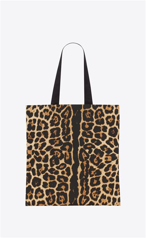 ysl shopping bag leopard|ysl leopard tote.